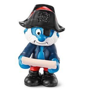 Vintage Authentic Schleich Pirate Smurf Captain  (Made in Germany) New/w Tag